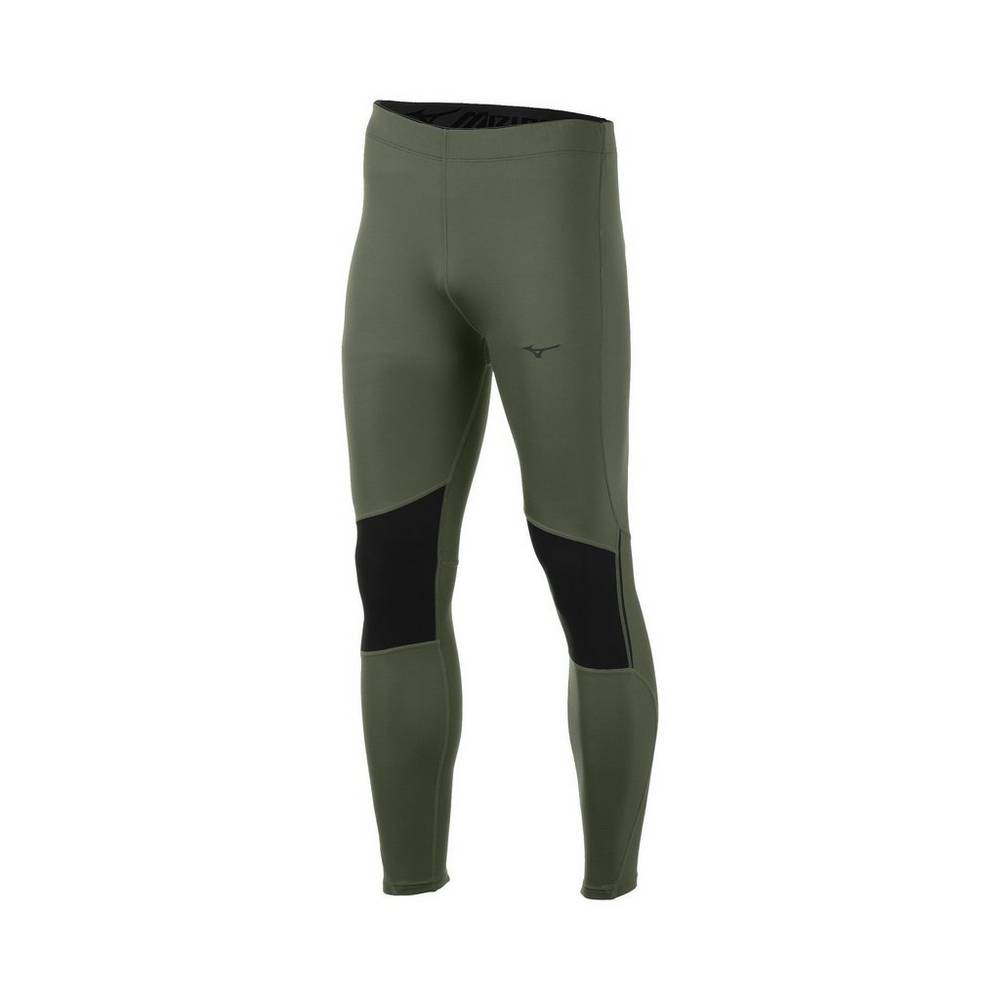 Collant Mizuno Breath Thermo® Uomo - Verdi/Nere - 79208-TUQV